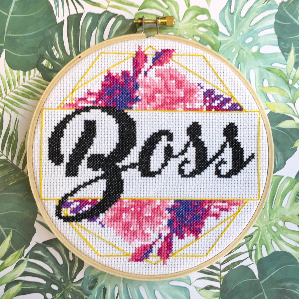 Boss Counted Cross Stitch DIY KIT