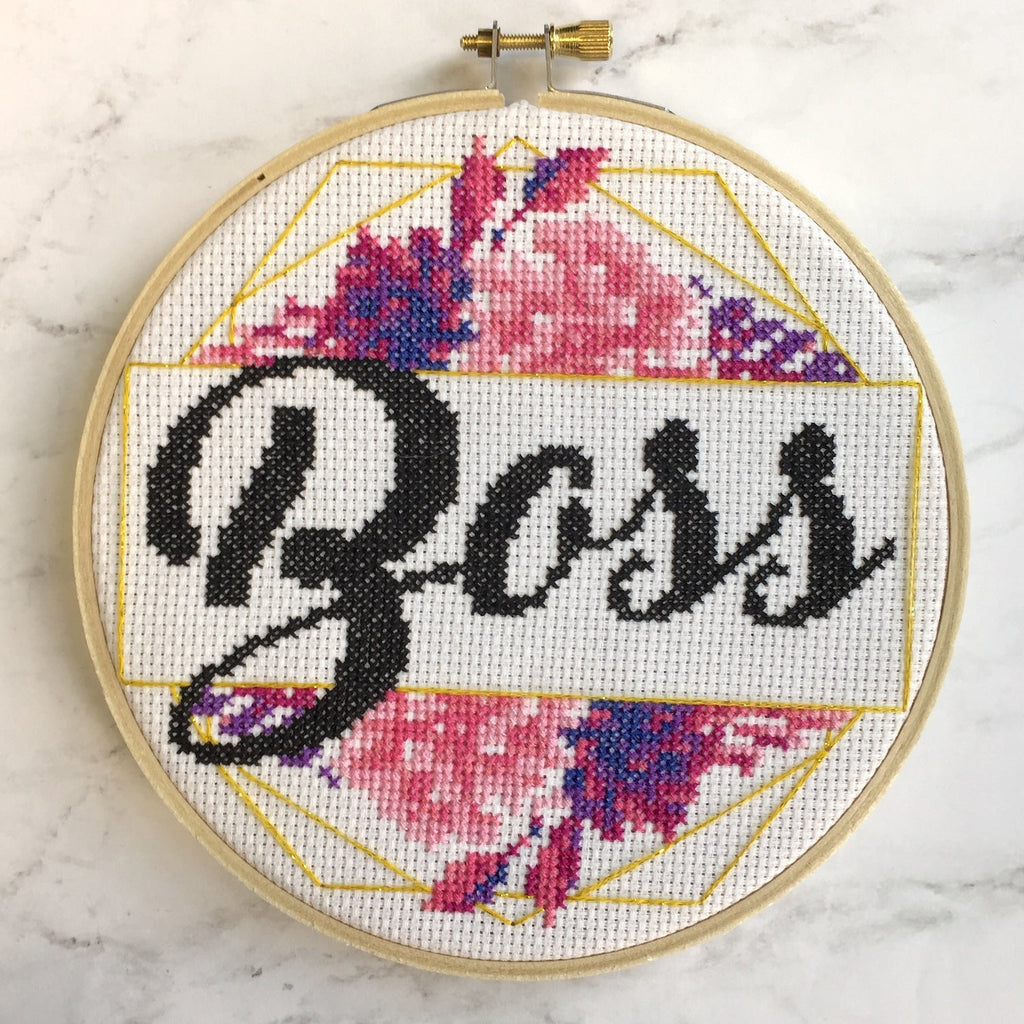Boss Counted Cross Stitch DIY KIT
