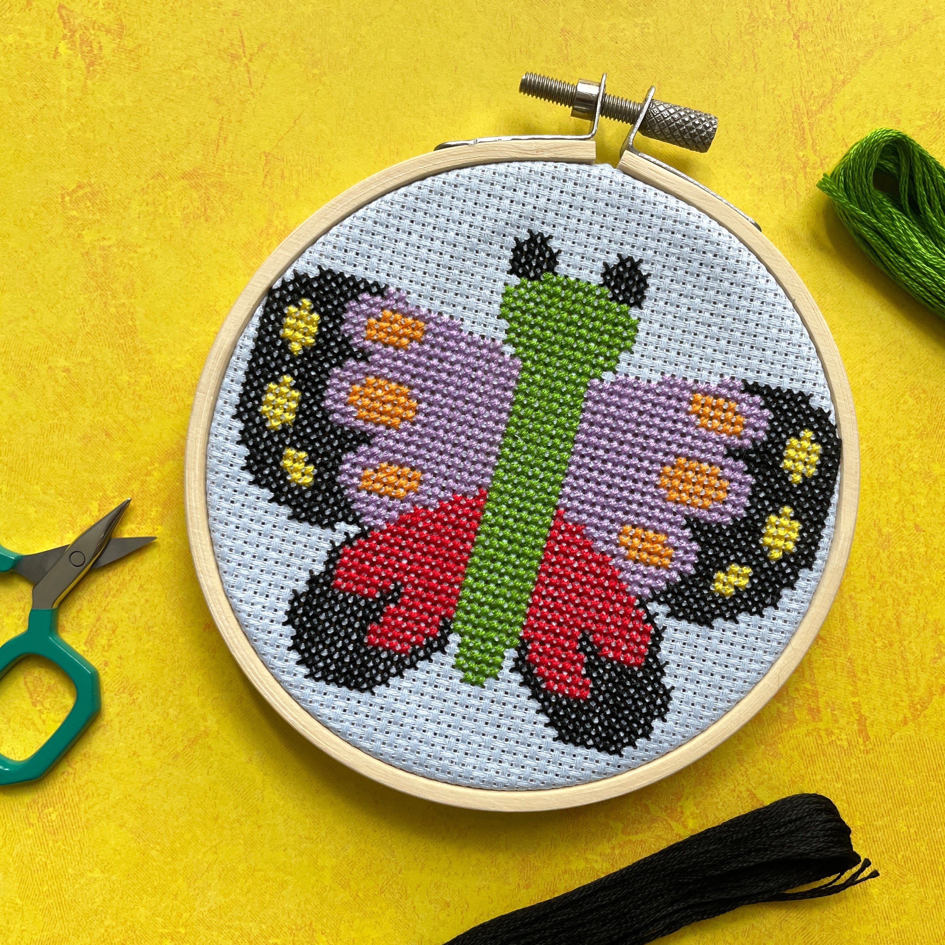 Butterfly by Mary Engelbreit Counted Cross Stitch DIY KIT